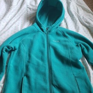 Columbia Teal Zip Up Jacket